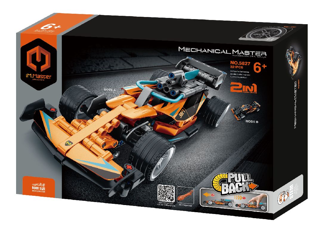 IM.Master - 5827 -  2 in 1 Pull Back Racing Car