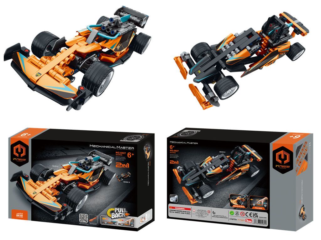IM.Master - 5827 -  2 in 1 Pull Back Racing Car