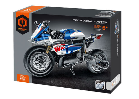 iM.Master - 6834 - Building Block Motorcycle - Blue/White