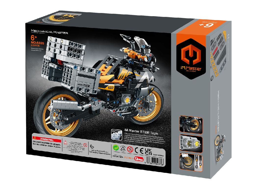 iM.Master - 6835 - Building Block Motorcycle - Black