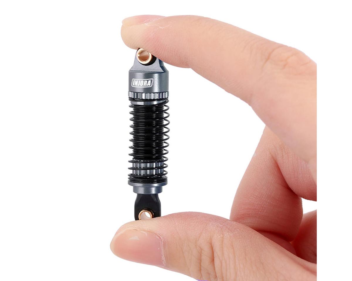 Injora Aluminum 53mm Threaded Oil Shocks for Traxxas® TRX-4M® (4) (Grey)