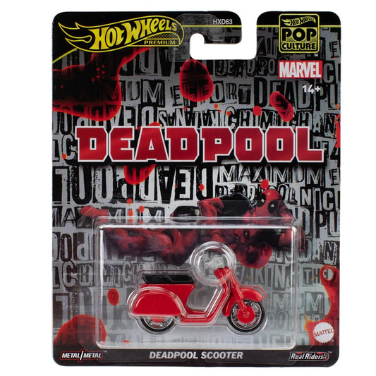 Hot Wheels Premium Pop Culture - Deadpool - Deadpool Scooter
