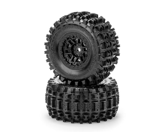 JConcepts Magma Pre-Mounted Tires for Traxxas® Mini Maxx and Mini XRT™ (2) (Yellow) w/12mm Hex