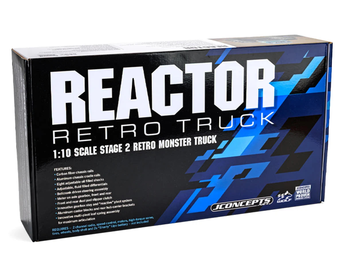 JConcepts Reactor Stage 2 "Wolf" 1/10 Electric 4x4 Monster Truck Kit (Racer) (13" Wheelbase)