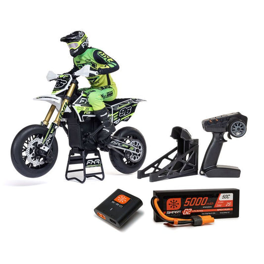 Losi 1/4 Promoto-SM Super Moto Motorcycle RTR - FXR Green