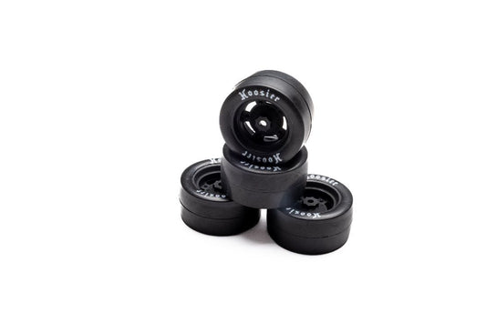 Losi Hoosier Mounted Tires, Medium (4): GROM ALM