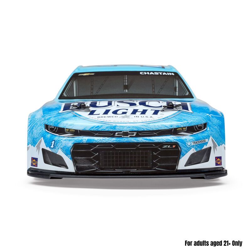1/12 NASCAR RC Racecar Ross Chastain No. 1 Busch Light 2025 Chevrolet Camaro ZL1 2S AWD RTR Brushed On-Road (Battery & Charger Included)