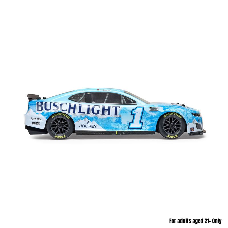 1/12 NASCAR RC Racecar Ross Chastain No. 1 Busch Light 2025 Chevrolet Camaro ZL1 2S AWD RTR Brushed On-Road (Battery & Charger Included)