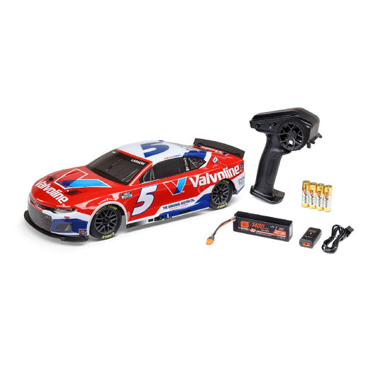 1/12 NASCAR RC Racecar Kyle Larson No. 5 Valvoline 2025 Chevrolet Camaro ZL1 2S AWD RTR Brushed On-Road (Battery & Charger Included)