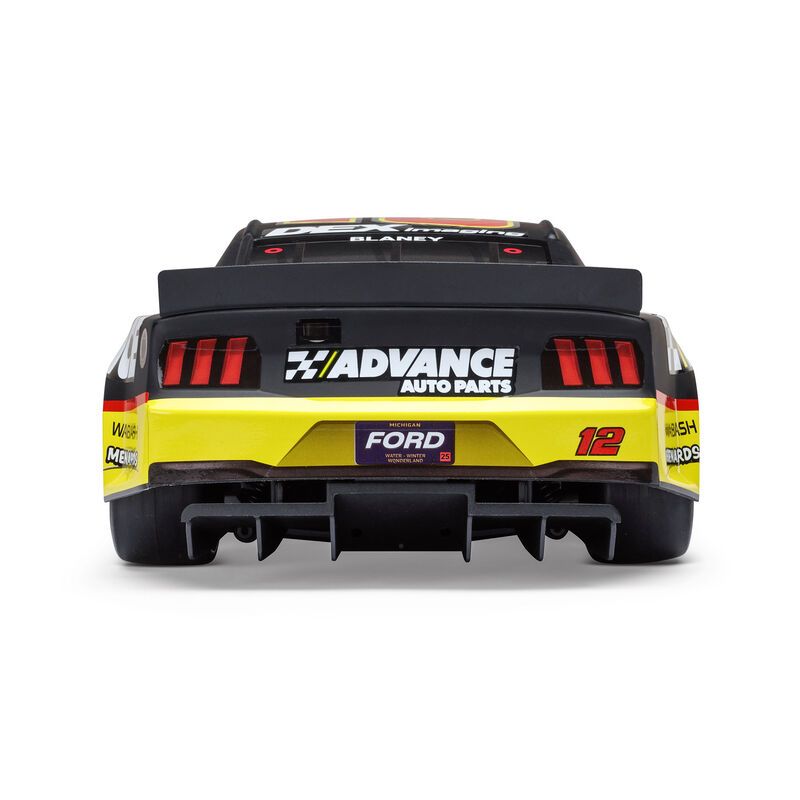 1/12 NASCAR RC Racecar Ryan Blaney No. 12 Advanced Auto 2025 Ford Mustang 2S AWD RTR Brushed On-Road (Battery & Charger Included)