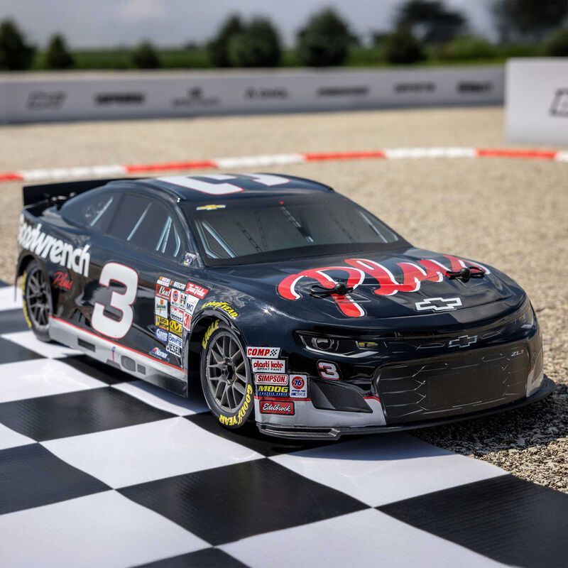 1/12 Losi NASCAR RC Race Car RCR No. 3 GM Goodwrench Chevrolet ZL1 2S AWD RTR Brushed On-Road (Battery & Charger Included), Black