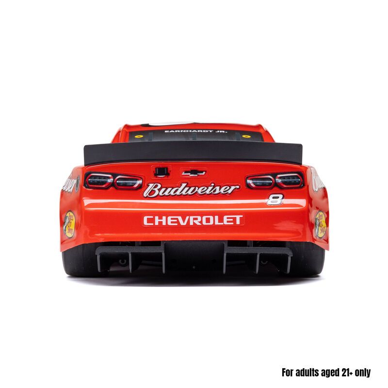1/12 NASCAR RC Racecar Dale Earnhardt Jr. No. 8 Budweiser Chevrolet ZL1 2S AWD RTR Brushed On-Road (Battery & Charger Included), Red
