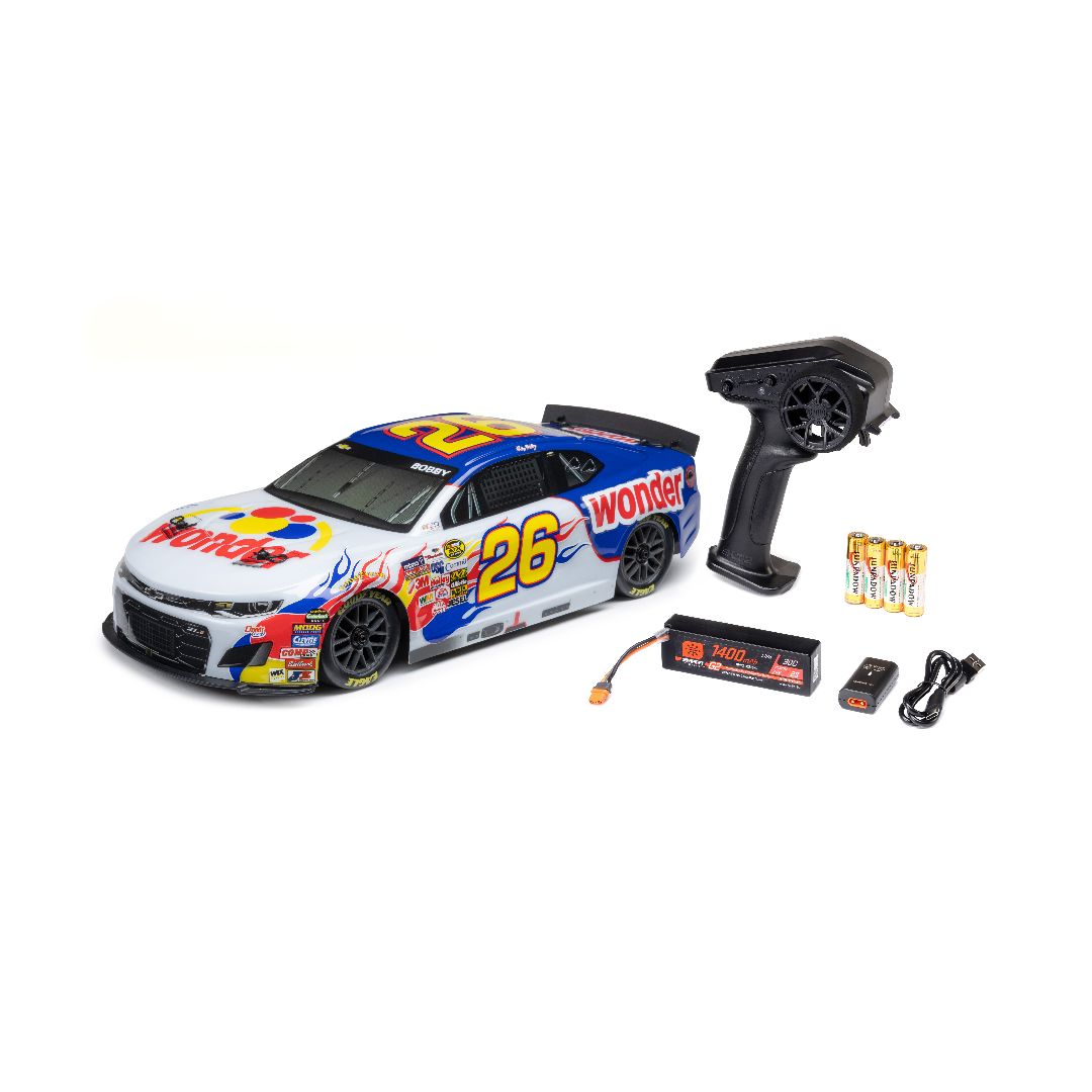 Losi 1/12 NASCAR Ricky Bobby #26 Wonder Bread Chevrolet ZL1 RTR
