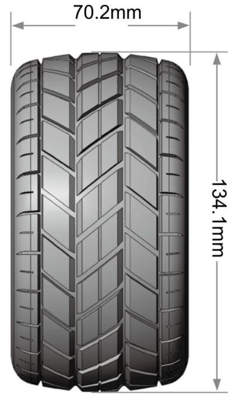 Louise R/C MT-Rocket 2.8" Removable Hex Black Whls 5.3" OD(2)