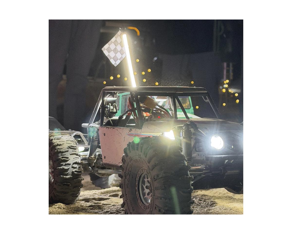 MyTrickRC TrickWhip2 Super Bright Scale Whip Light Tube (200mm) w/12V-3V Voltage Regulator & Receiver Cable