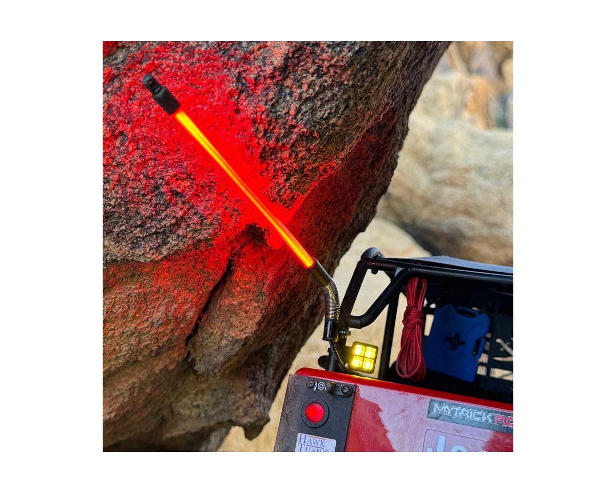 MyTrickRC TrickWhip2 Super Bright Scale Whip Light Tube (80mm) w/12V-3V Voltage Regulator & Receiver Cable