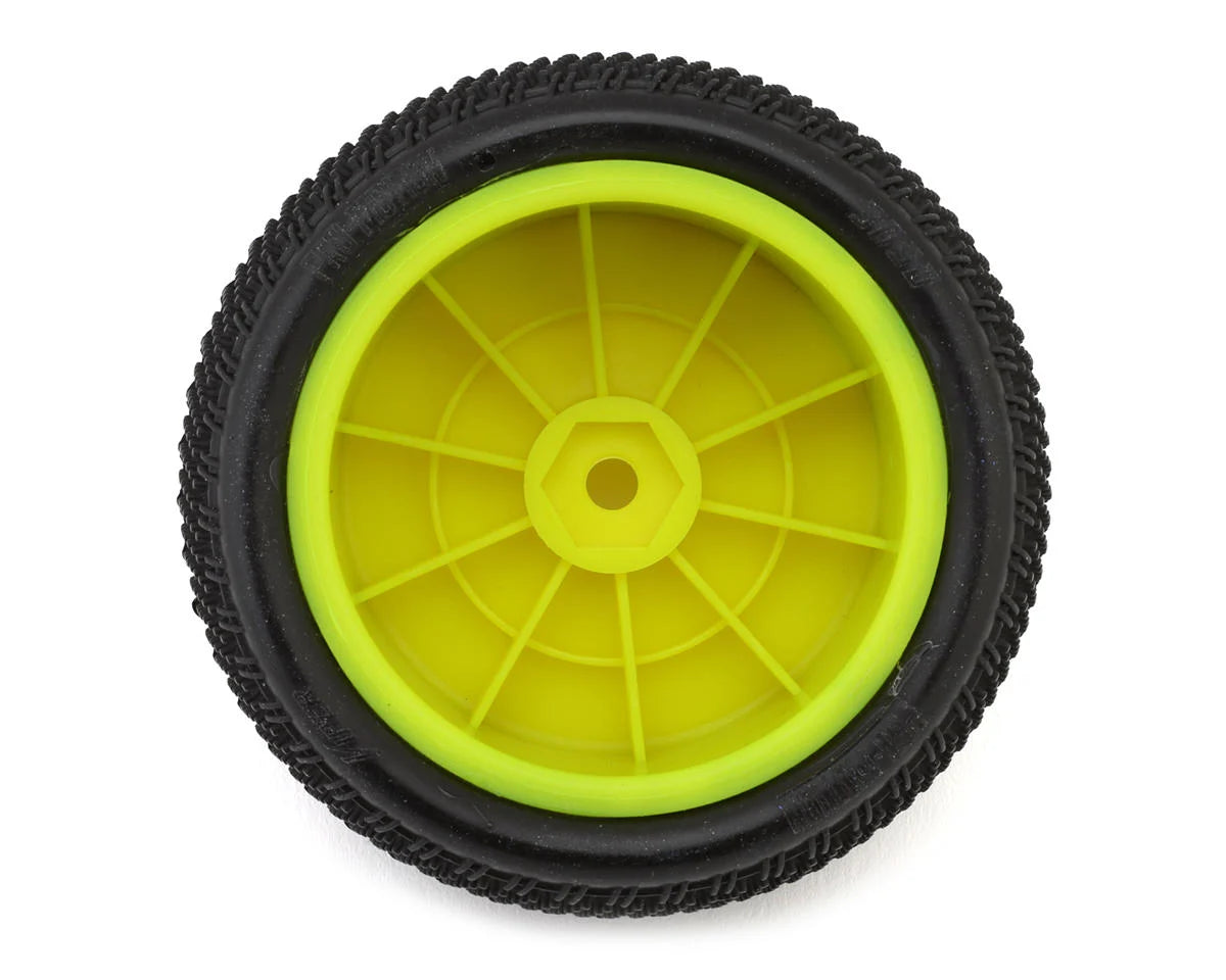Pro-Motion Viper 2.2" Rear LP Carpet 1/10 Pre-Mount Buggy Tire (Yellow) (2) (C3 Green/Medium)