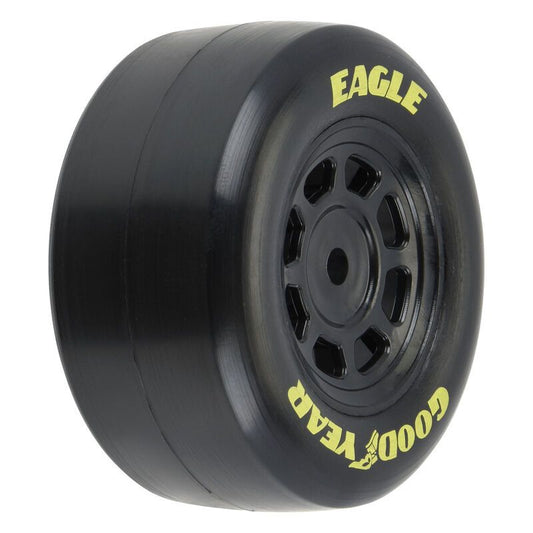 Pro-Line Goodyear Eagle MTD Steel Whls Black for Losi NASCAR