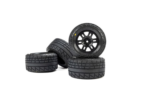 Pro-Line 2" Menace Tires on Split Six Wheel (Black) 3.34" OD (2)