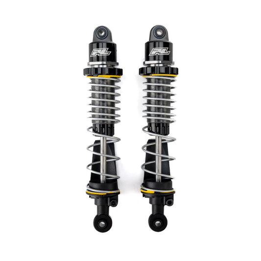 Set of two (2) oil-filled shocks for the ARRMA Gorgon / Quake front or ARRMA Fury front and rear.