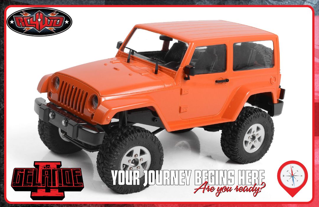RC4WD 1/18 Gelande II Black Rock 4x4 RTR - Orange