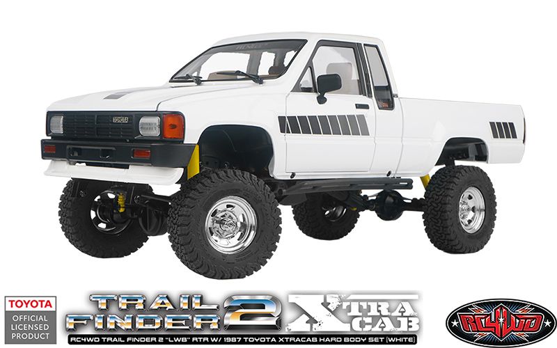 RC4WD 1/10 Trail Finder 2 LWB 87 Toyota Xtracab 4x4 RTR - White