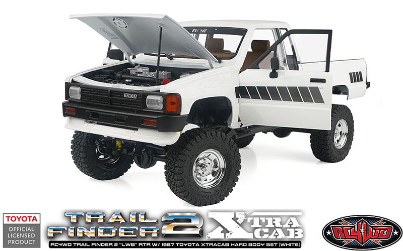 RC4WD 1/10 Trail Finder 2 LWB 87 Toyota Xtracab 4x4 RTR - White