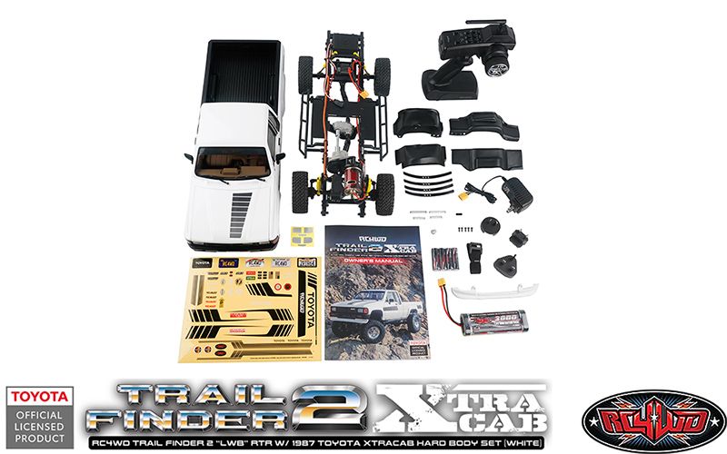 RC4WD 1/10 Trail Finder 2 LWB 87 Toyota Xtracab 4x4 RTR - White