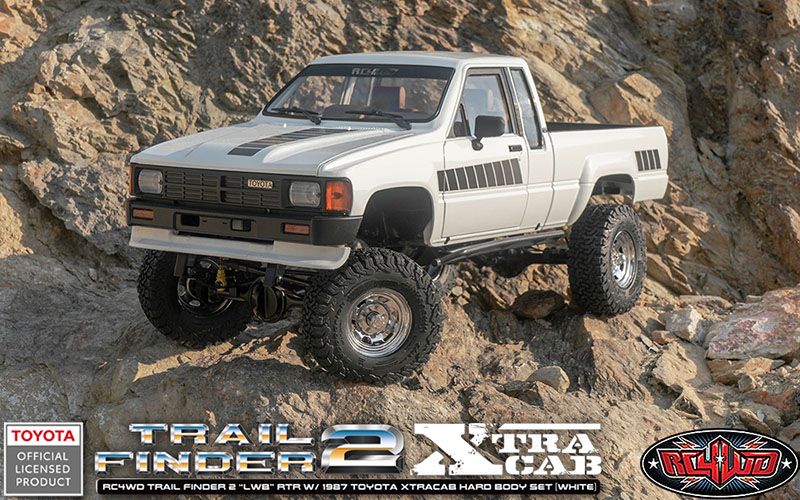 RC4WD 1/10 Trail Finder 2 LWB 87 Toyota Xtracab 4x4 RTR - White