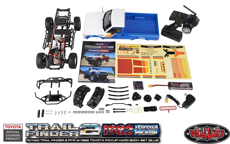 RC4WD 1/10 Trail Finder 2 1982 Toyota Pick-Up 4x4 RTR - Blue