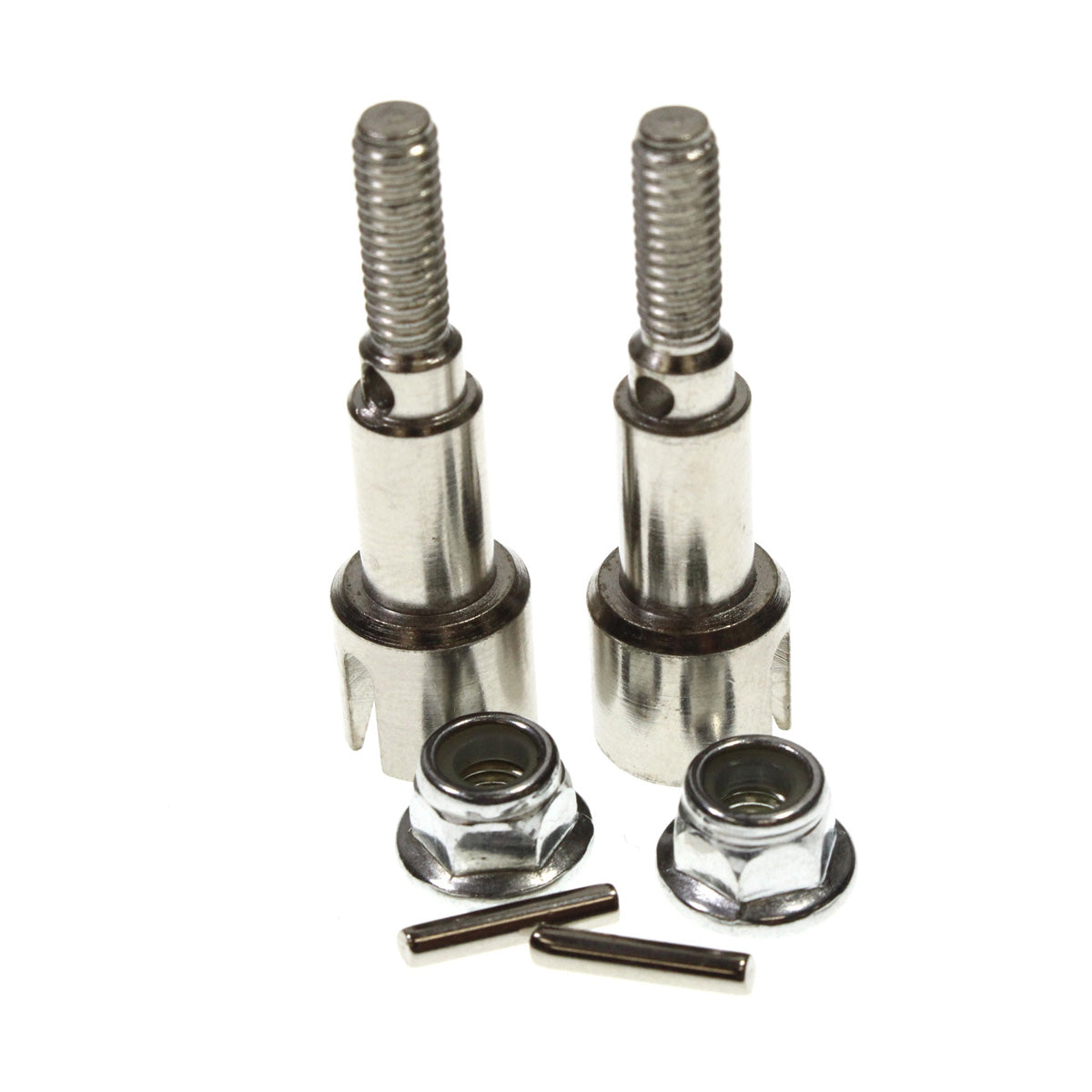 Metal Rear Wheel Shafts & Pins & M4 Lock Nuts for Blackzon Slyder