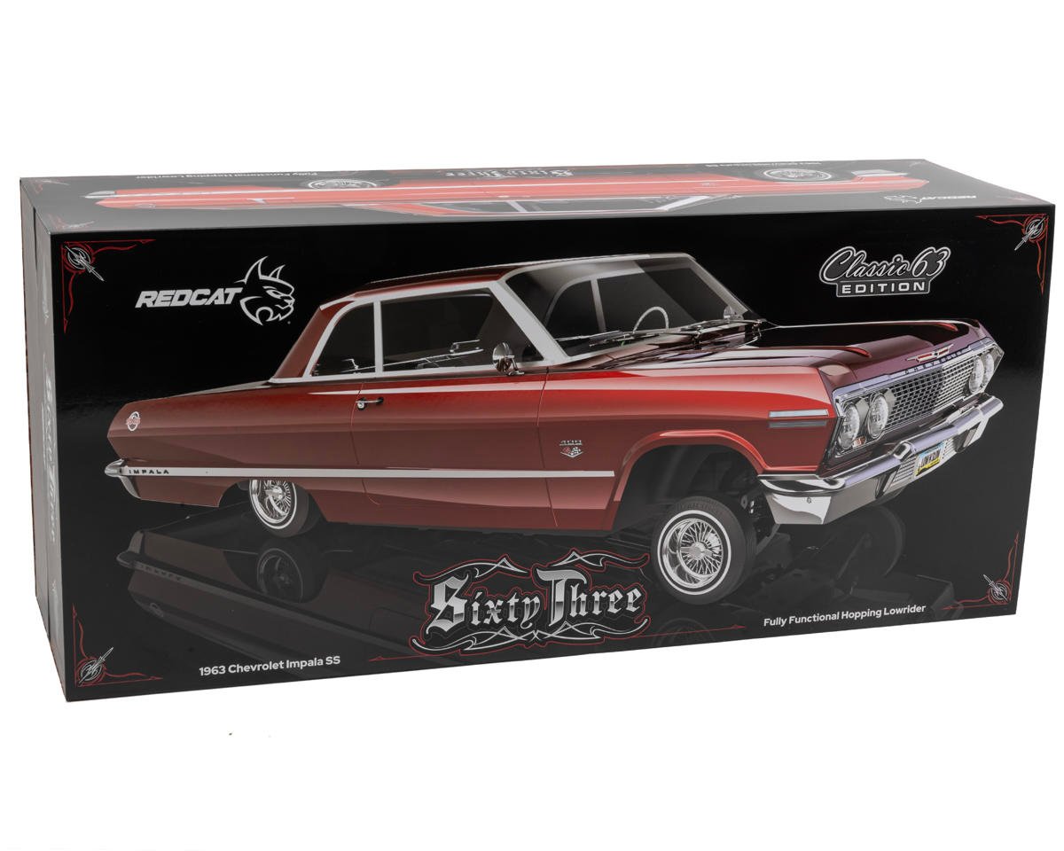 Redcat SixtyThree Chevrolet Impala 1/10 RTR Scale Hopping Lowrider (Red) w/2.4GHz Radio, Battery & Charger