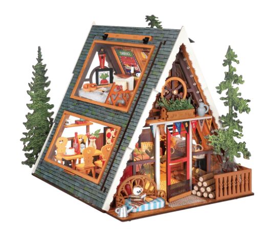 Rolife A-Frame Cabin DIY Miniature House Kit
