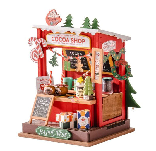 Rolife Cocoa Shop DIY Miniature Doll House Kit