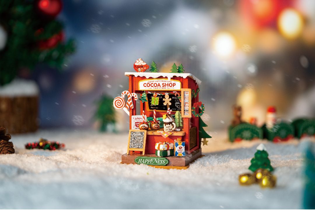 Rolife Cocoa Shop DIY Miniature Doll House Kit
