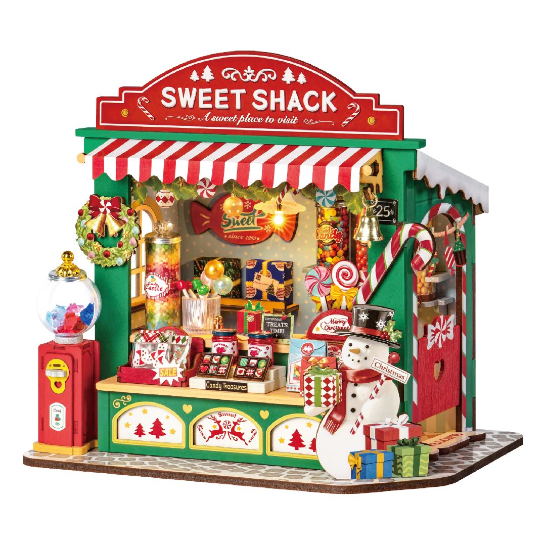 Rolife Christmas Candy Stand DIY Miniature House Kit