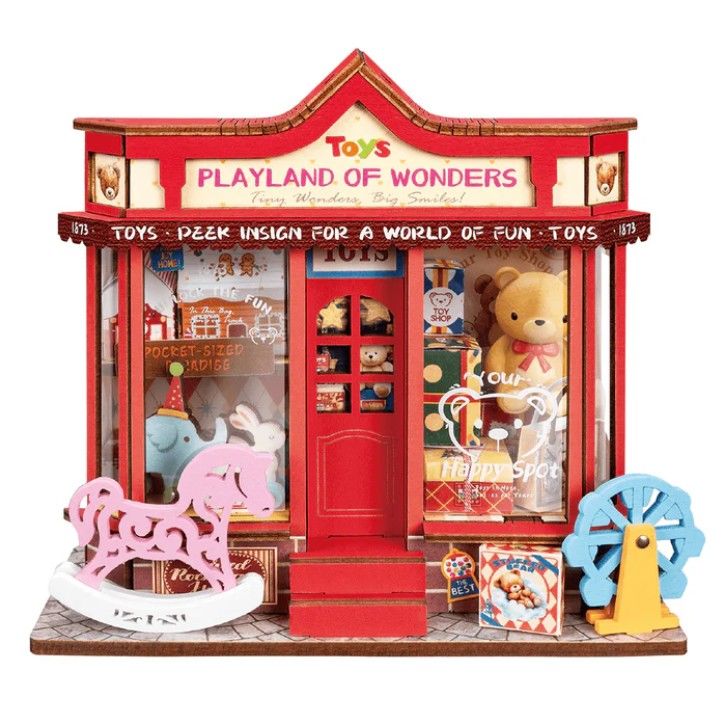Rolife Whimsy Toy Shop DIY Miniature House Kit