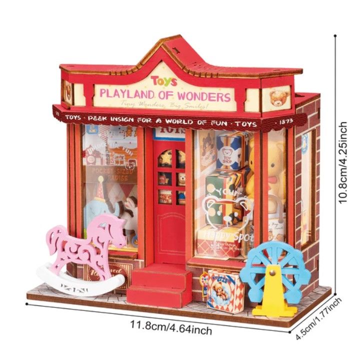 Rolife Whimsy Toy Shop DIY Miniature House Kit