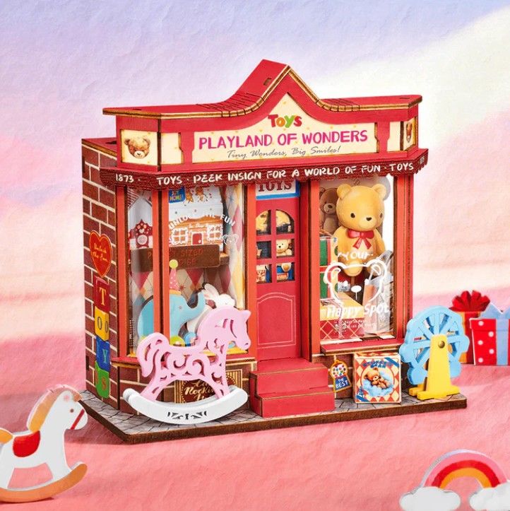 Rolife Whimsy Toy Shop DIY Miniature House Kit