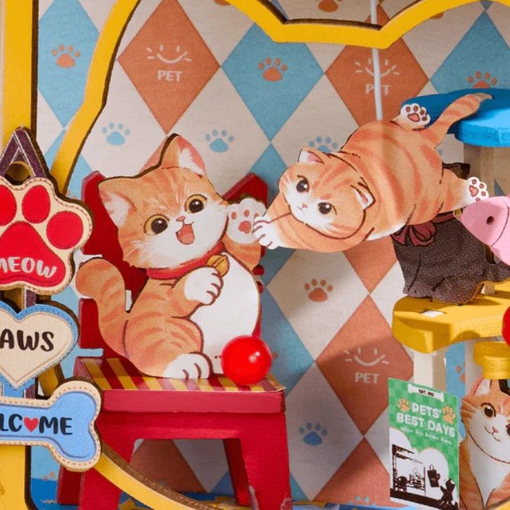 Rolife Pawfect Pet Shop DIY Miniature House Kit