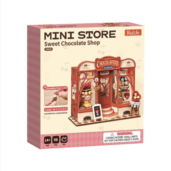 Rolife Sweet Chocolate Shop DIY Miniature House Kit