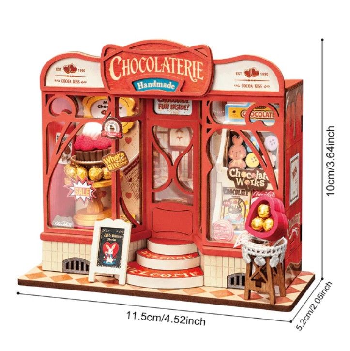 Rolife Sweet Chocolate Shop DIY Miniature House Kit