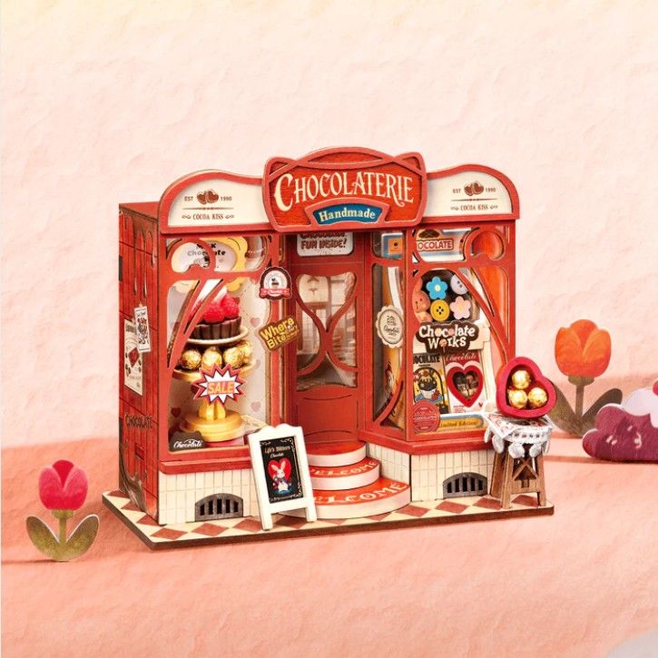 Rolife Sweet Chocolate Shop DIY Miniature House Kit