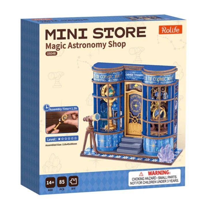Rolife Magic Astronomy Shop DIY Miniature House Kit