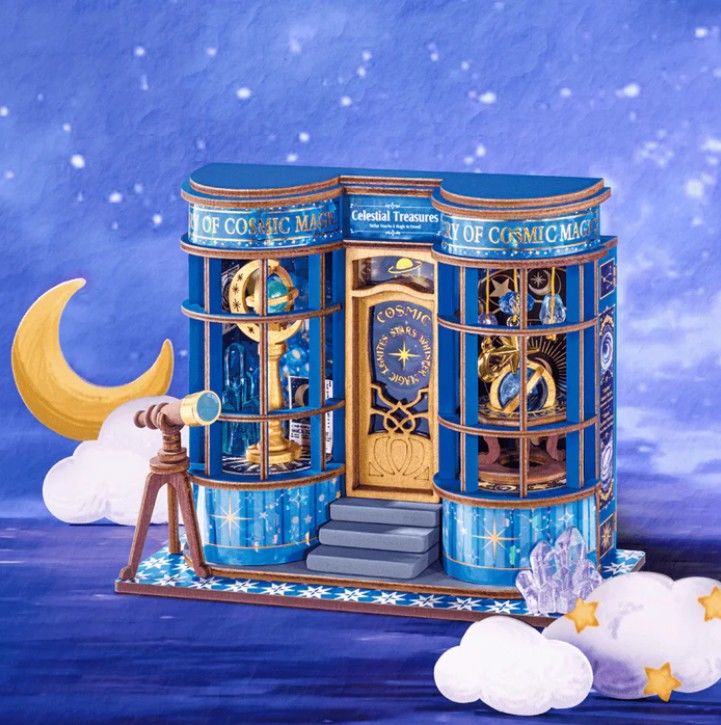 Rolife Magic Astronomy Shop DIY Miniature House Kit