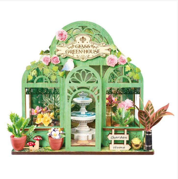 Rolife Green Fountain Garden DIY Miniature House Kit