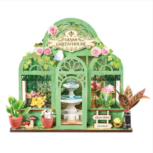 Rolife Green Fountain Garden DIY Miniature House Kit