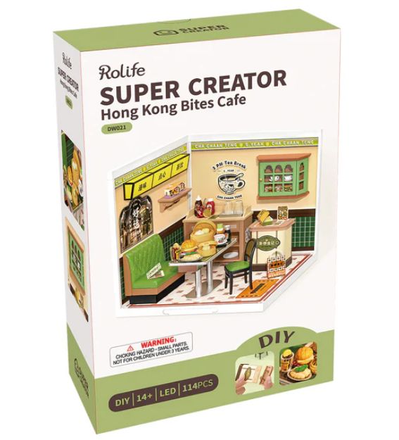 Rolife Hong Kong Bites Café DIY Plastic Miniature House