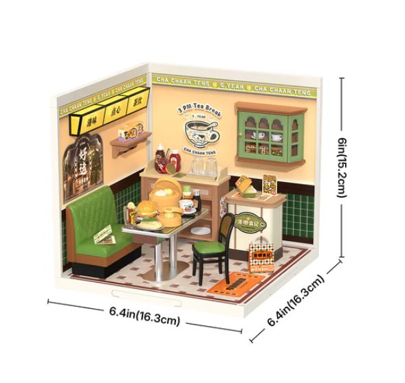 Rolife Hong Kong Bites Café DIY Plastic Miniature House