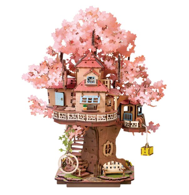 Rollife Sakura Tree House 3D Wooden Puzzle